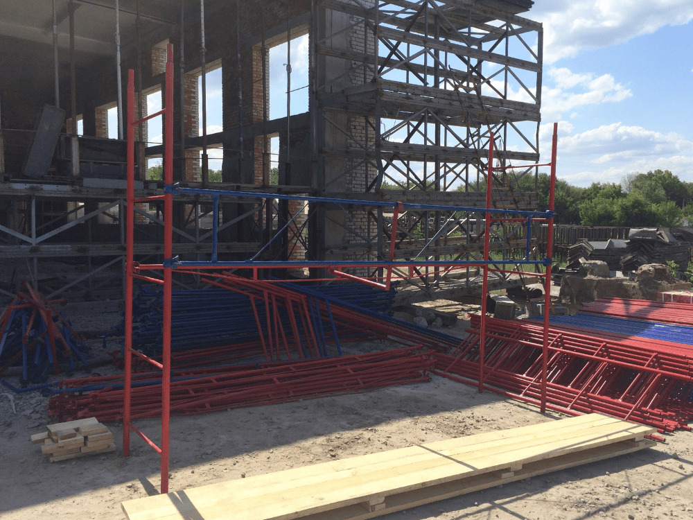 Wedge-clamp scaffolding 2.5x10.5