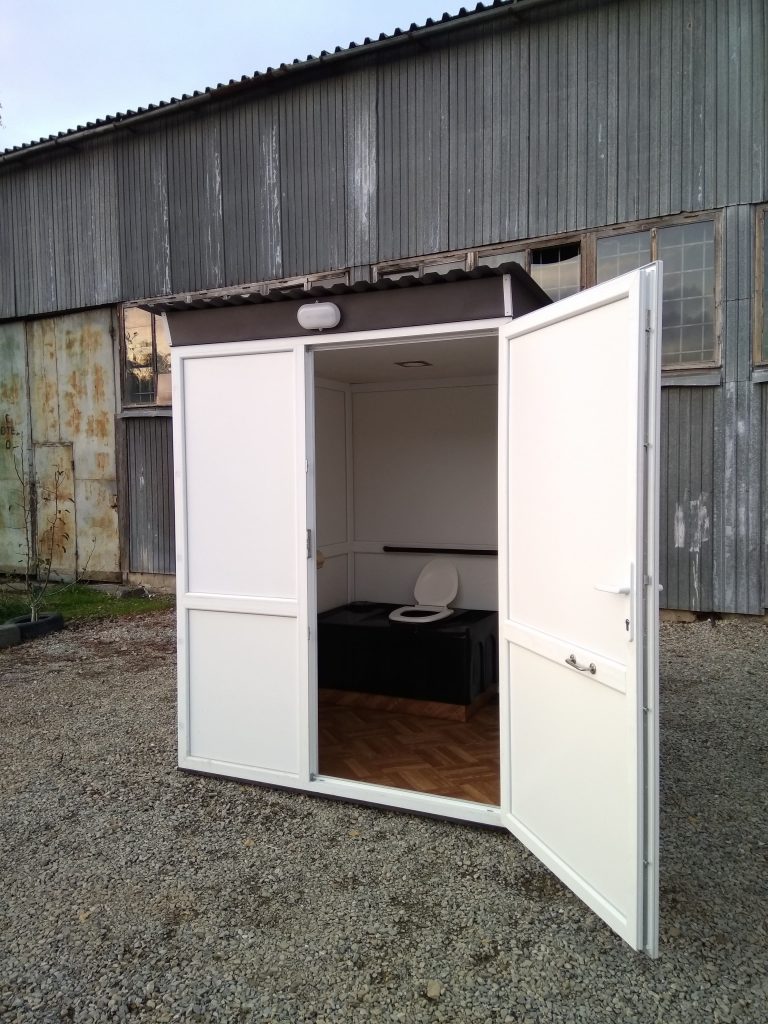 Chemical wc cabin for the disabled 1.5 х 1.5 х 2.2 m