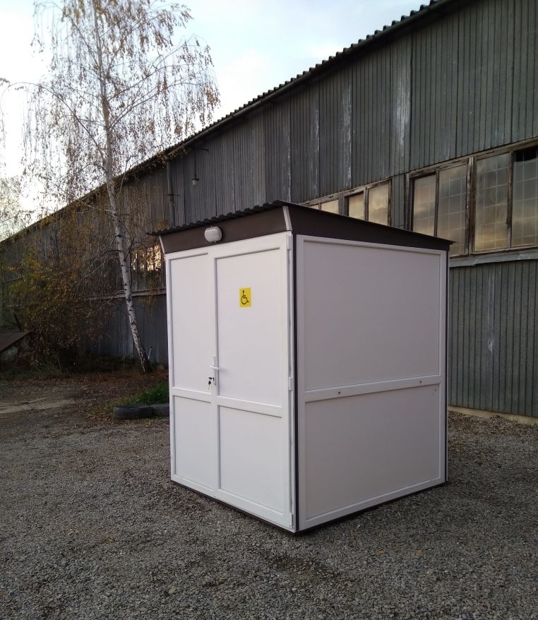Chemical wc cabin for the disabled 1.5 х 1.5 х 2.2 m